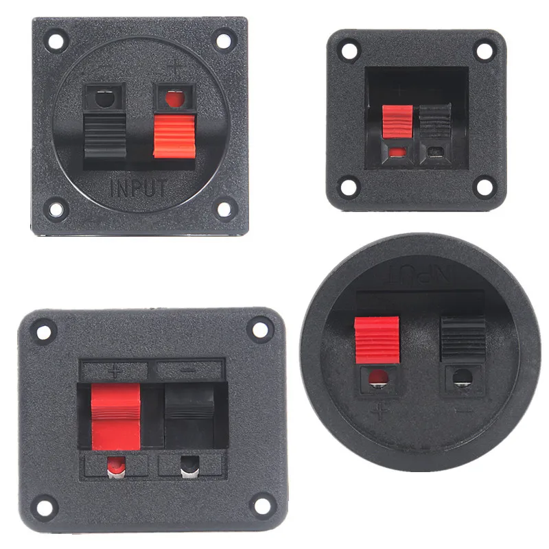 Speaker Red and Black Two-Position Wiring Clip Two-Position Audio Speaker Cable Clip Junction Box Wiring Buckle