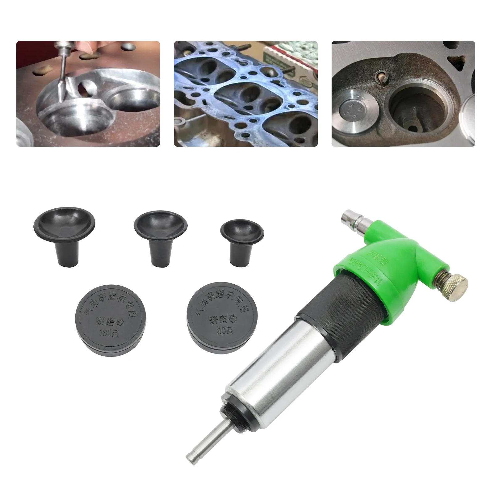 

Шлифовальный станок для пневматических клапанов — инструмент для ремонта клапанов автомобильного двигателя, 2 шлифовальных песка, пластик + сталь, гальваника