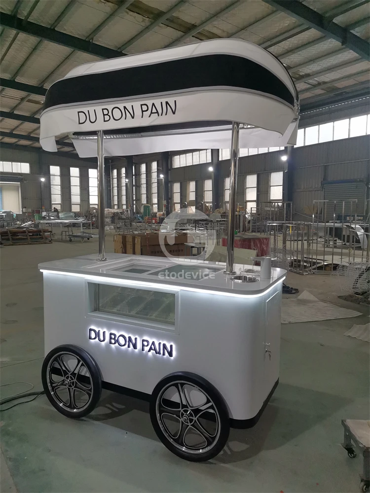 Push Cart Ice Cream Ice Cream Vending Cart for Sale