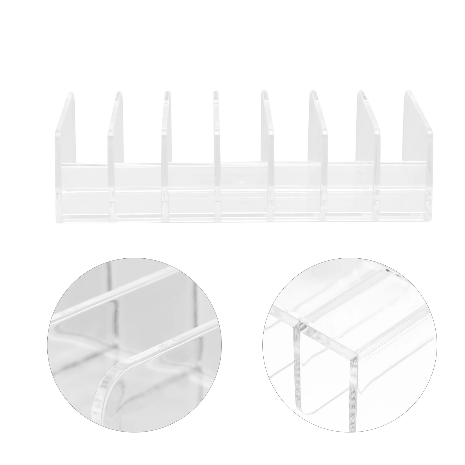 Transparent Organizer Vertical Makeup Holder For Eye Shadow Blush Highlighter Rack Organizer