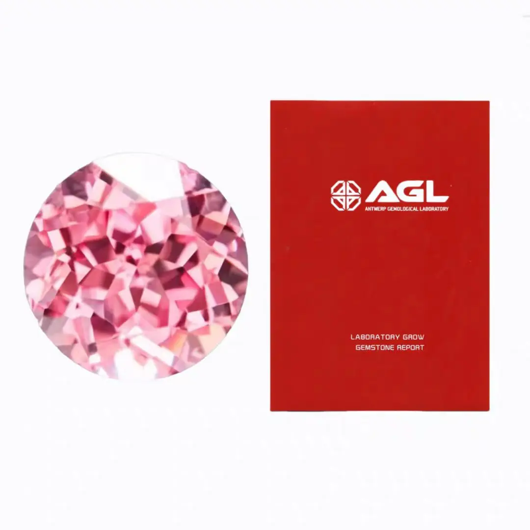 

Round Cut Lab Grown Sapphire Morgan Pink Color Gemstone Beads