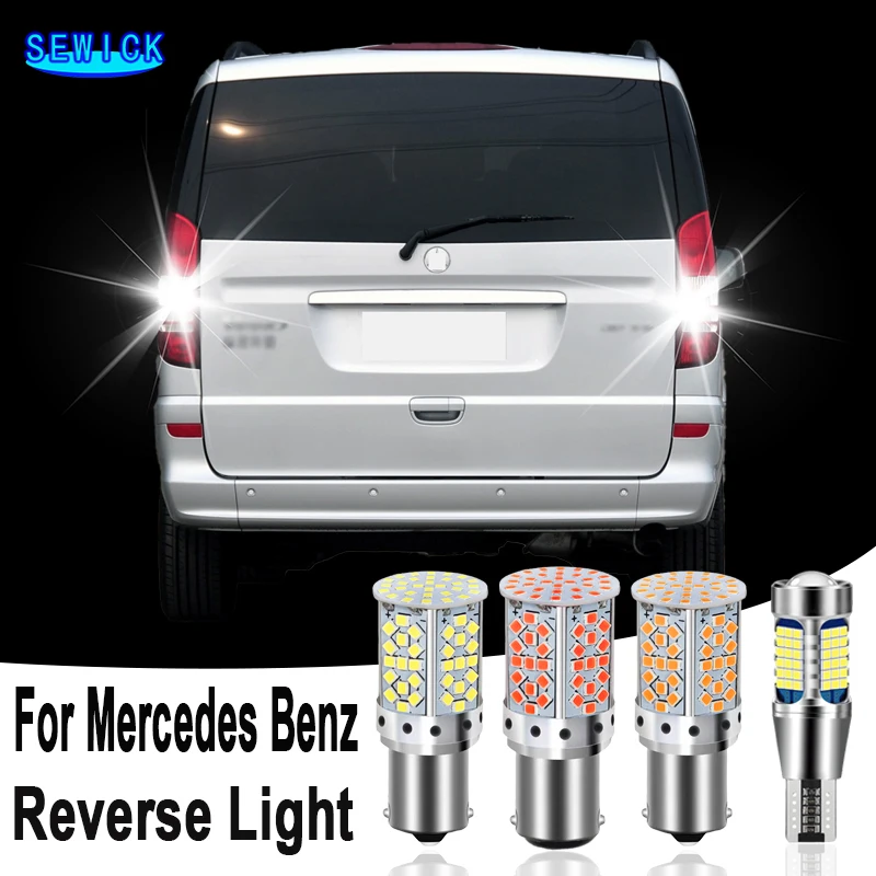 2pcs LED Reverse Light Backup Bulb P21W BA15S For Mercedes Benz Viano Vito W638 W639 Citan W415 Sprinter B906 B907 B910 B909