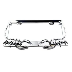 License Plate Skull License Plate Frame Suitable for US Regulations Motorcycle License Plate Frame