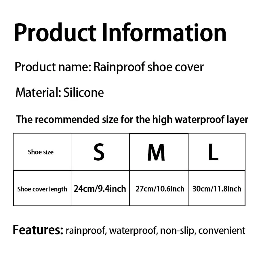 1 paio di copriscarpe antipioggia impermeabile in lattice riutilizzabile copriscarpe antipioggia in gomma antiscivolo copriscarpe da passeggio all'aperto