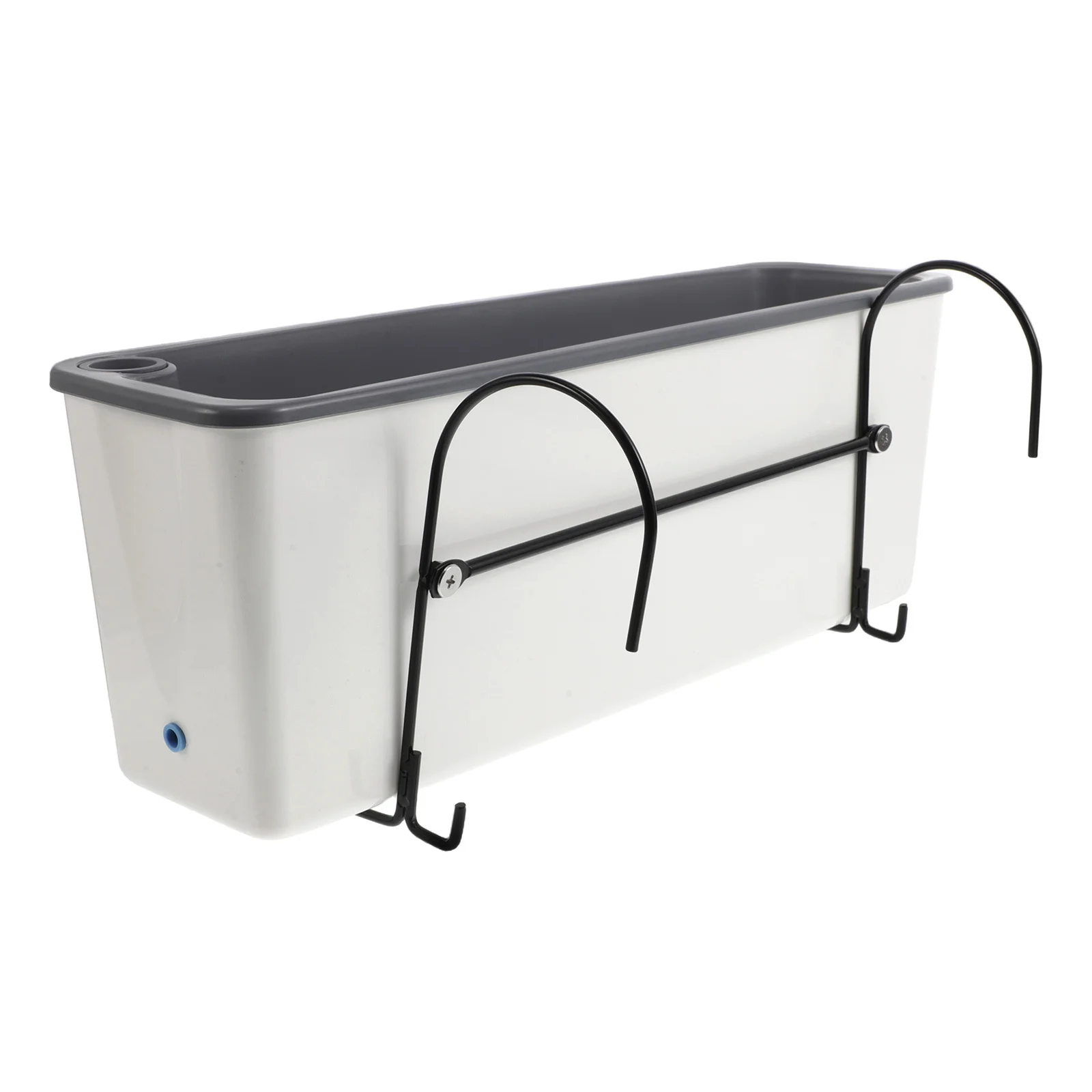 

1Set Plastic Rectangular Vegetable Planting Box Water Reservoir Window Balcony Planter Flower Pot Gardening Container