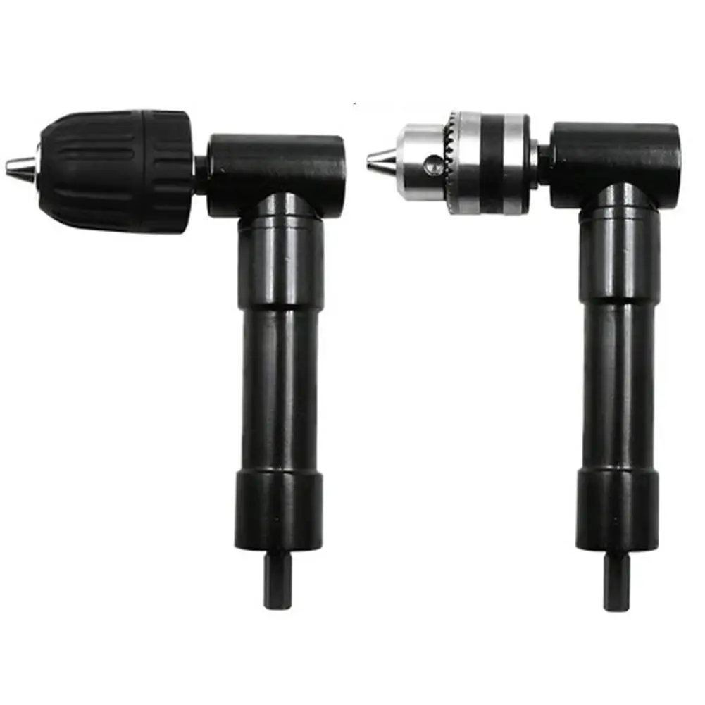 90 Degree Right Angle Electric Drill Chucks 3-claw High Precision Chuck Extension Accessories Conversion Angle Drill