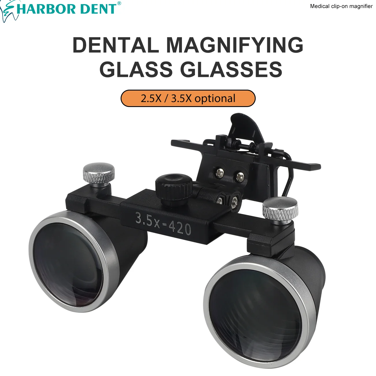 

2.5X 3.5X Dental Loupes Dentist Binoculars Medical Magnifier with Glasses Clip Surgical Optical Glass Lens Surgery Lupa