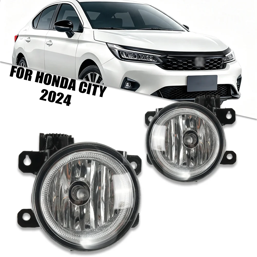 Front Fog Light Complete Kit For Honda City 2024 LED Fog Lamp With Fog Light Bezel Wiring Harness Control Switch