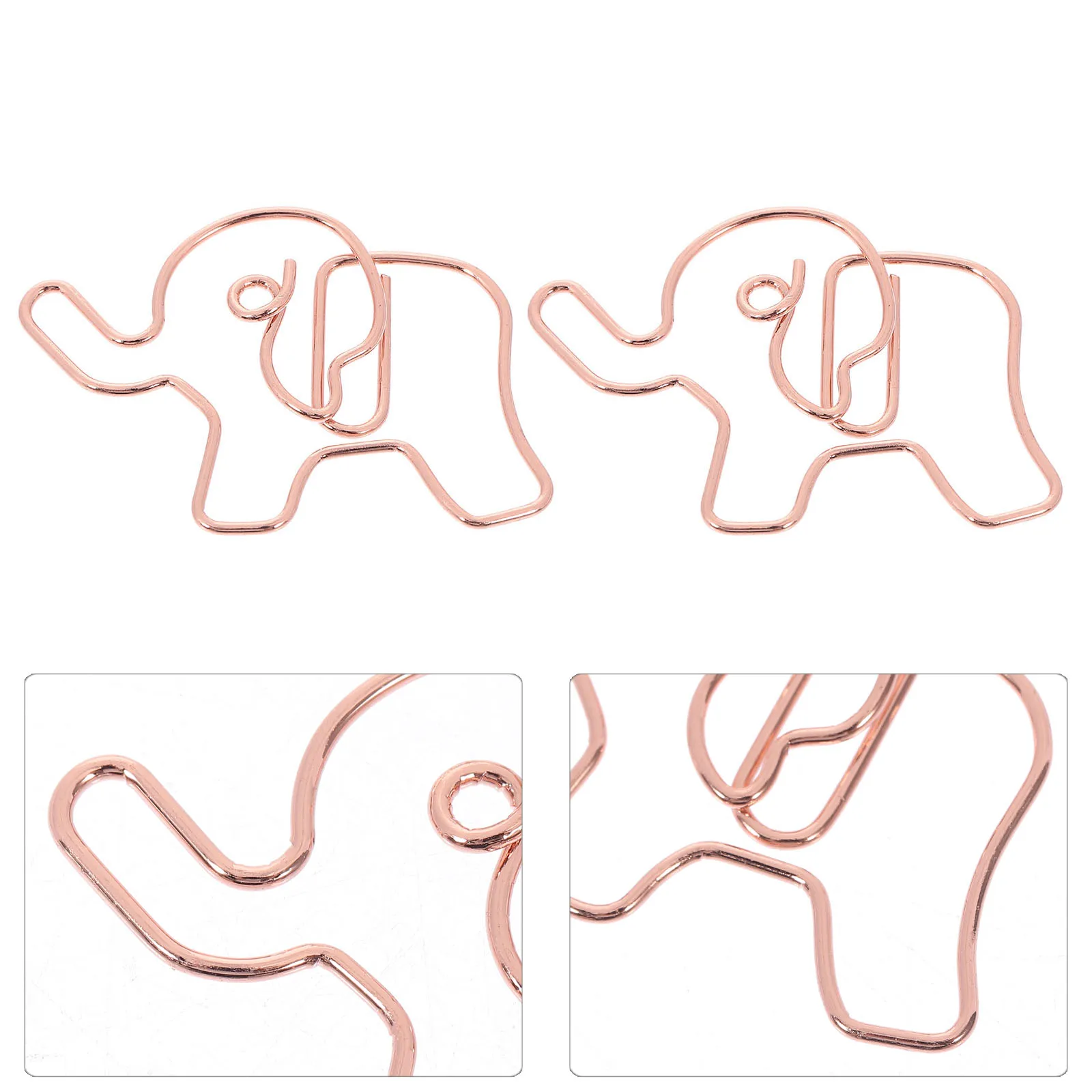 

Jumbo Shaped Large Colored Metal Office Supplies Cute Animal Bookmarks Multifunctional Unique Desk Decor For