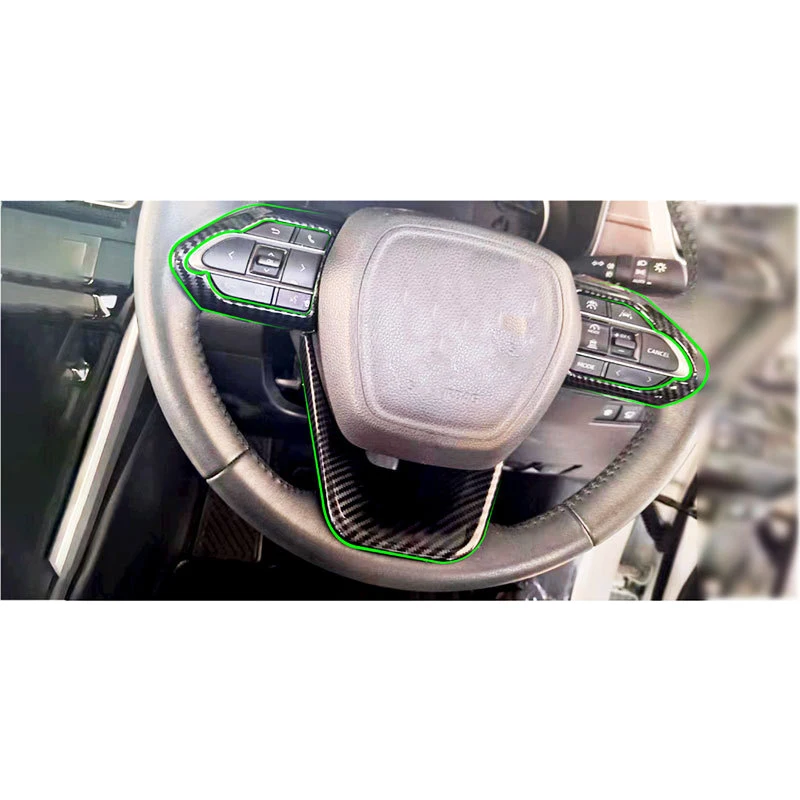 

For Toyota INNOVA 2023 Steering Wheel Bright Plate Button Frame Interior Decoration Supplies Modification