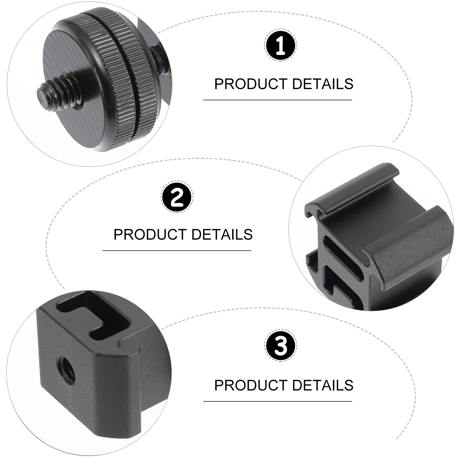 

1 set 1 Set Camera Hot Mount Aluminum Alloy For Dslr Tripod Screw Flash Shoe Mount Hot Shoe Flash Adapter Tripod Adapter