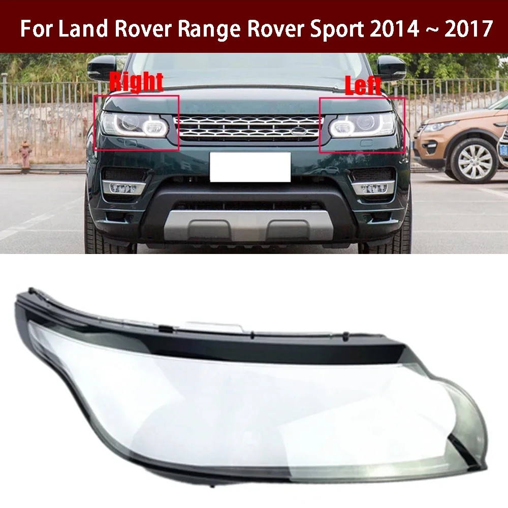 

Car Headlamp Lens For Land Rover Range Rover Sport 2014 2015 2016 2017 Transparent Headlamp Cover Plexiglass Lampshade