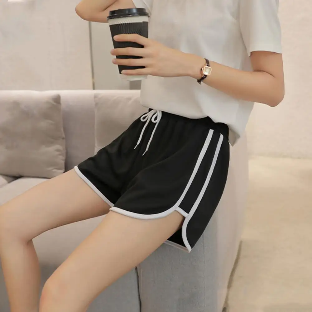 Women Casual Shorts Comfortable Women's Elastic Waistband Casual Shorts in Solid Colors Wide Leg Running Shorts with for Women