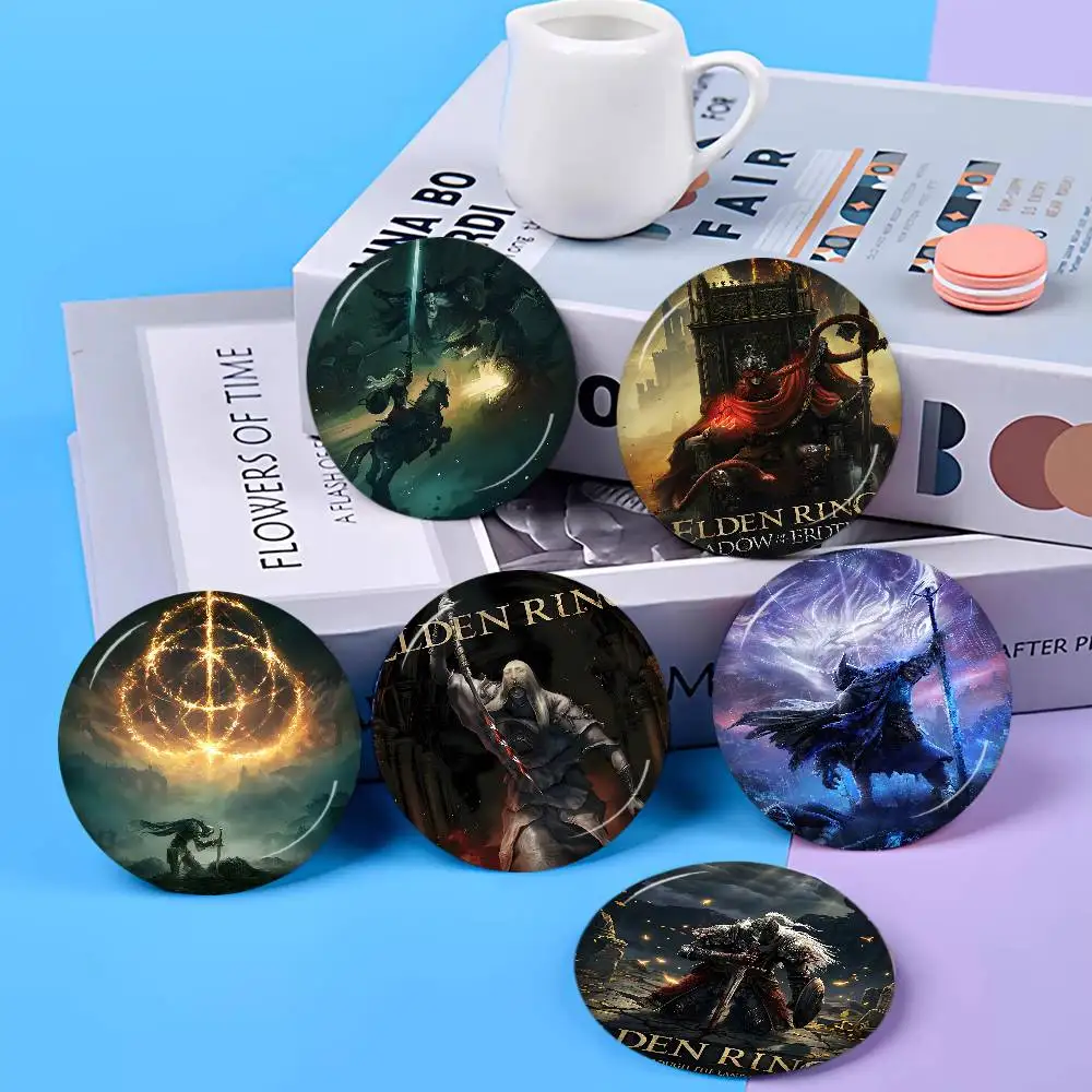 Pop Video Game Elden Ring Soft Button Pin Bright Printed Icon Gift For Friends Badge Collar Brooch