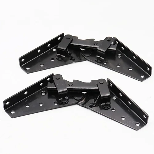 Imagen 2 del producto Bisagra para sofá cama, mecanismo de ángulo de 3 posiciones, herrajes para muebles de cama de Metal suave, accesorios de Hardware gruesos plegables, 2 uds.