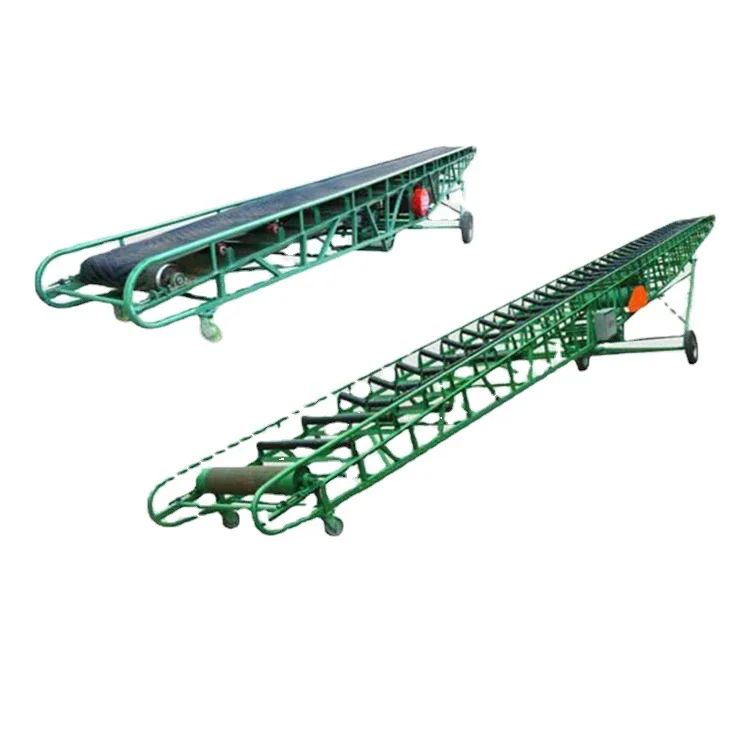 Professional custom adjustable rock heavy duty mobile belt conveyor