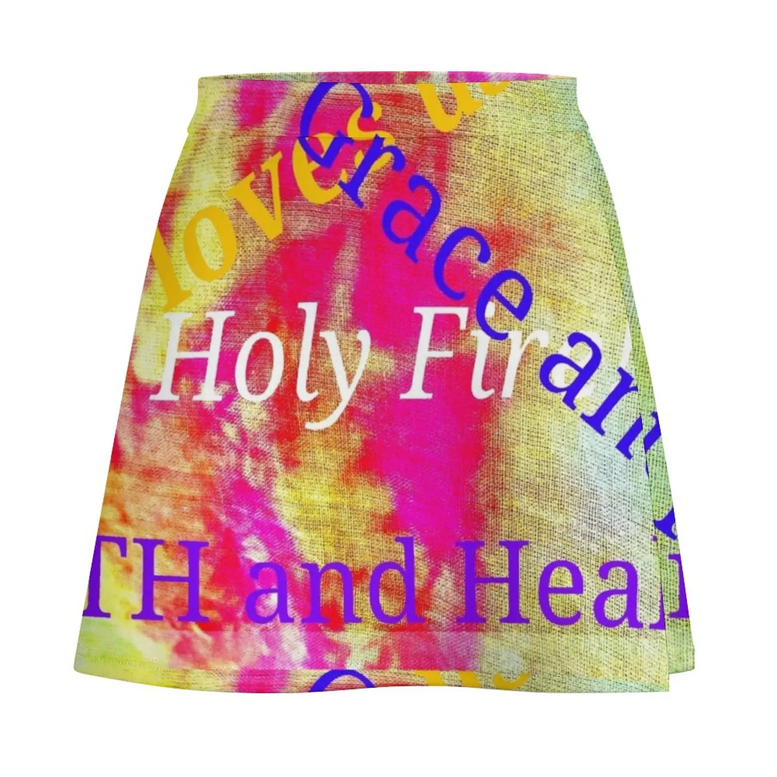 Holy Fire (Jesus Loves Us). Mini Skirt women's clothing summer 2024 novelties summer clothes