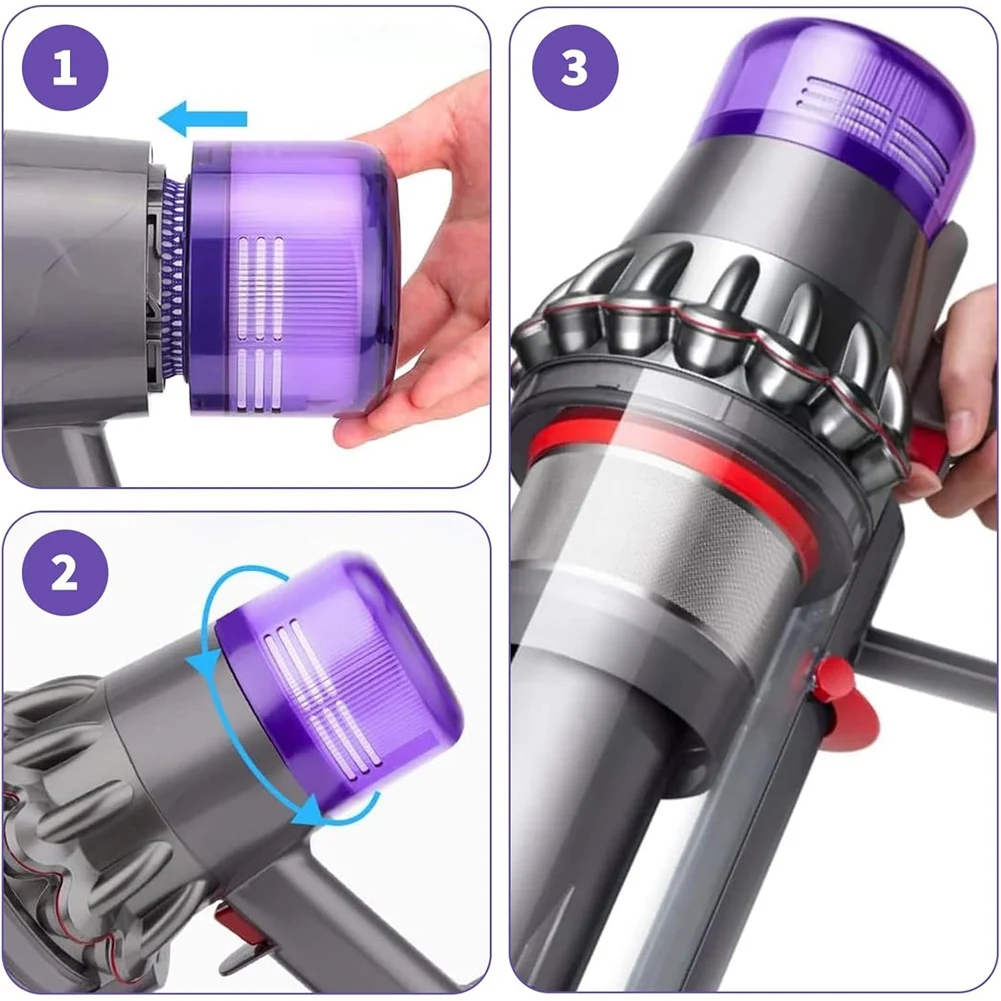 

High Quality-Dust Container With Filter Replacement Parts For Dyson V11 V15 SV14 SV15 SV22 Vacuum Cleaner Parts,Dust Container W