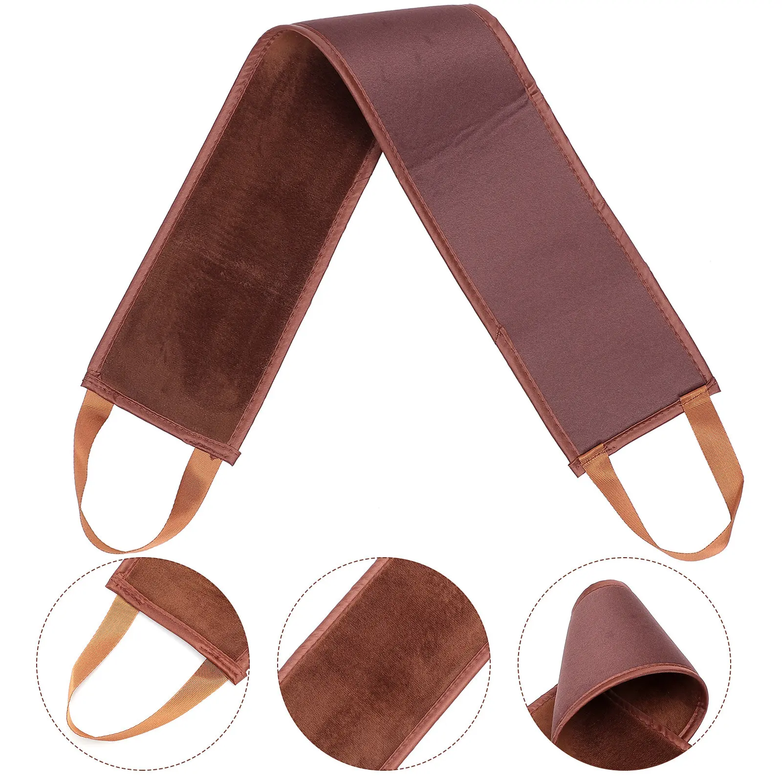 1Pcs Back Stretching Strap Sun Tanning Oil Painting Tool Brown Back Beautify Belt Long Strip Lotion Wiping Tool Massage