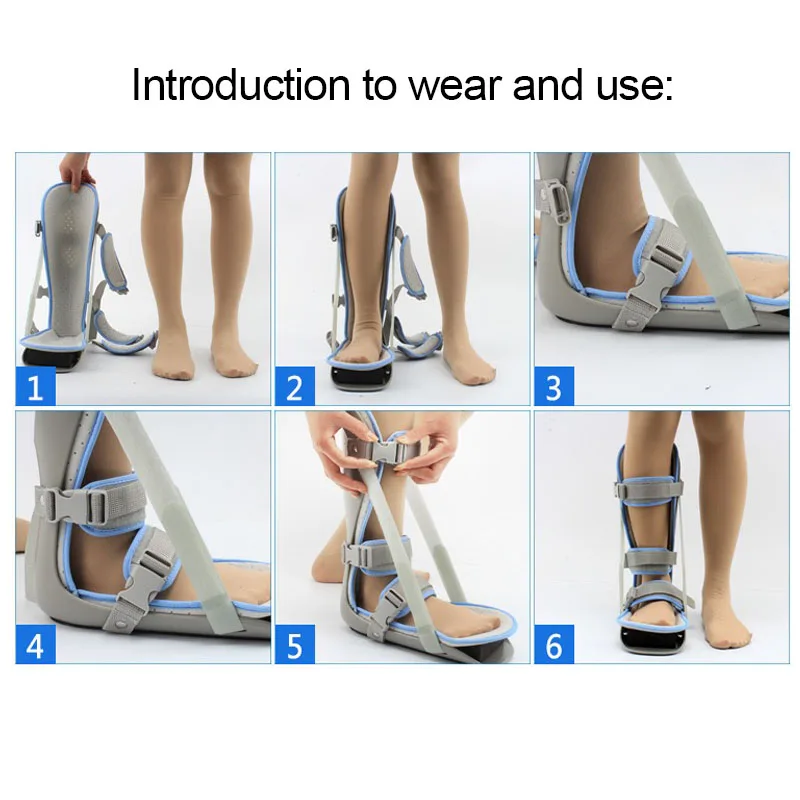 1Pcs Detachable Foot Drop Orthosis Brace Ankle Support Ankle Sprain Stabilizer Protector Foot Guard Plantar Fasciitis Wrap