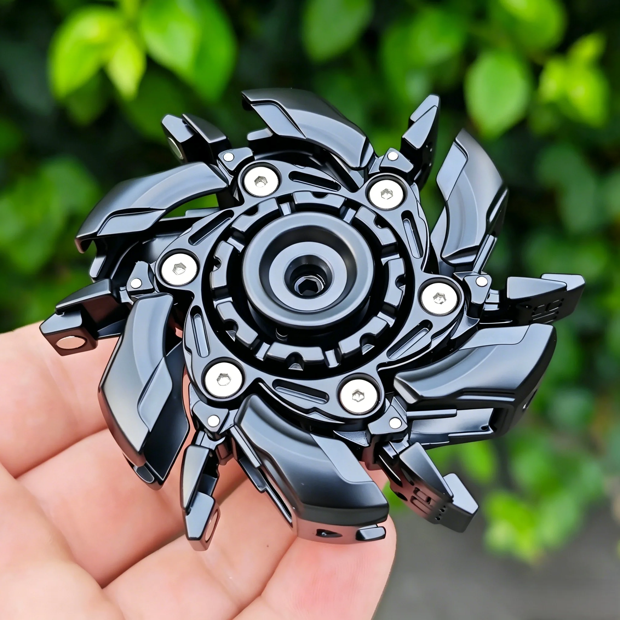 EDC Fidget Sliders, Juguetes Antiestrés para Adultos, Magnéticos de Metal, Alivian el Estrés, Open Armor Spinning Top, Juguetes Fidget
