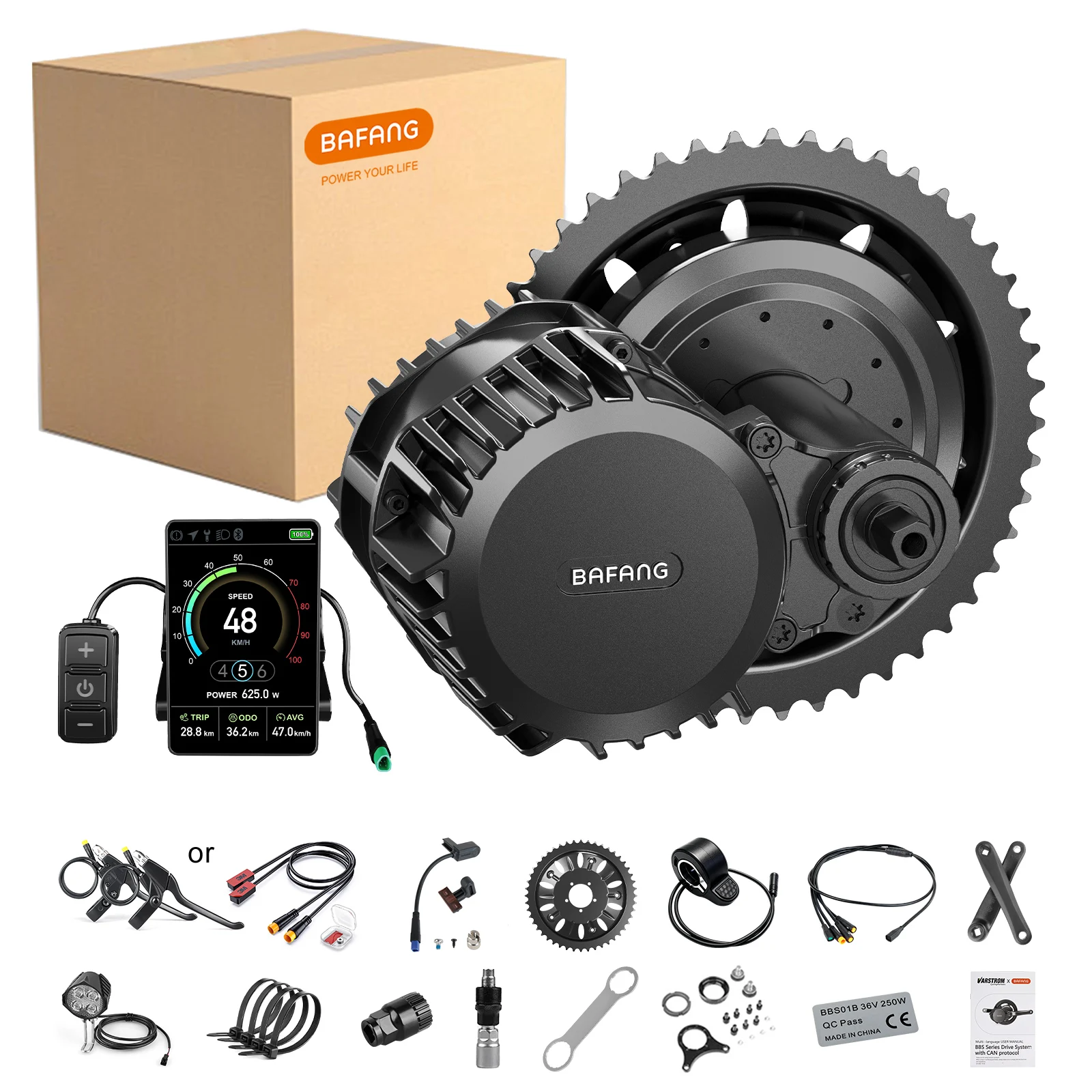 Bafang Bbs02B 48V 750W Mid Drive Kit - CN BAFANG Motor 48V 750W BBS02B