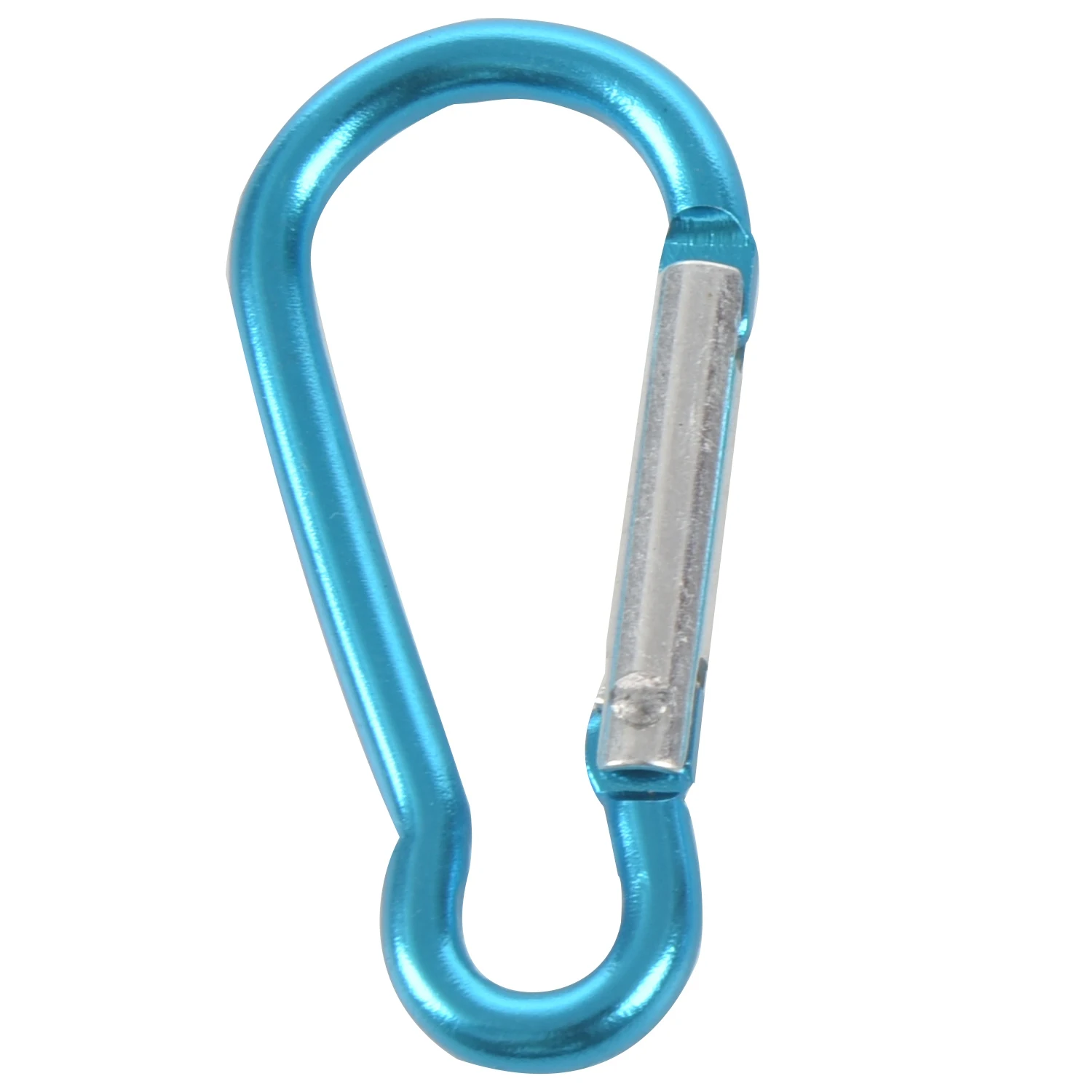 5 x Camp Hiking Portable Blue Aluminum Alloy Mini Carabiner