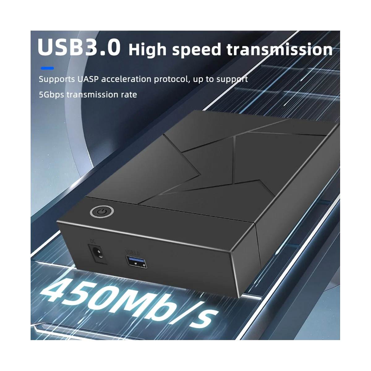 Корпус для жесткого диска 3,5 дюйма USB 3,0-SATA