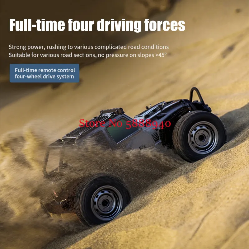Coche teledirigido eléctrico de alta velocidad, escala completa, 50 KM/H, 2,4G, 4WD, luz destacada, todoterreno, Dift Racing, RC, coche, camión, regalos, 1:16