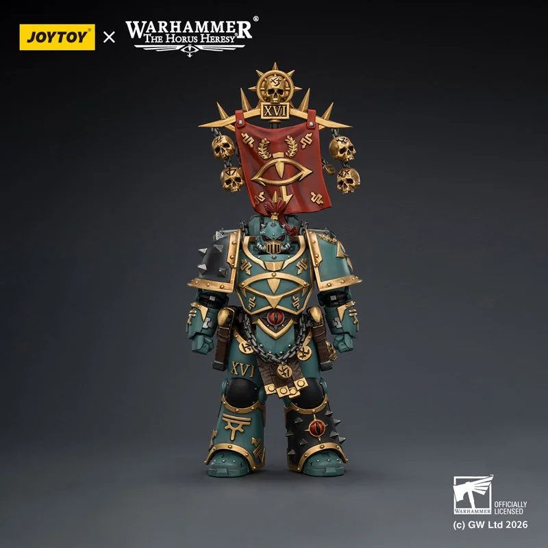 In Stock 1/18 JOYTOY Warhammer Horus Heresy Sons of Horus Vheren Ashurhaddon Master of True Sons w/ Axe Serpentis Action Figure