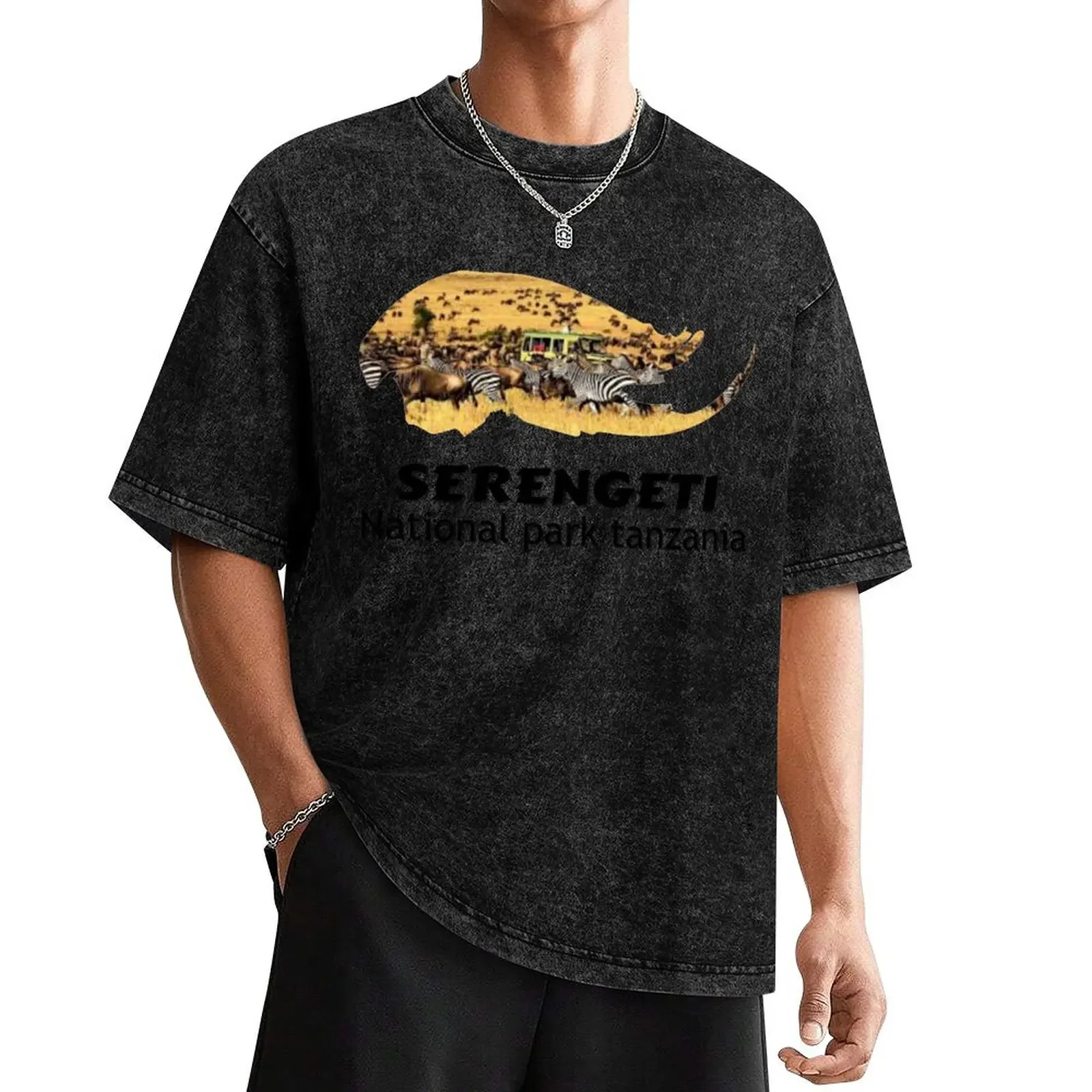 Serengeti national park T-Shirt sweat sublime oversized graphic tee oversizeds men clothes