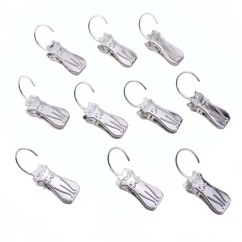 53 pcs Cat Curtain Clips, Cute Cat Shape Design for Bedroom Curtain Decor, Easy Clip On Curtain great for Living Room Window