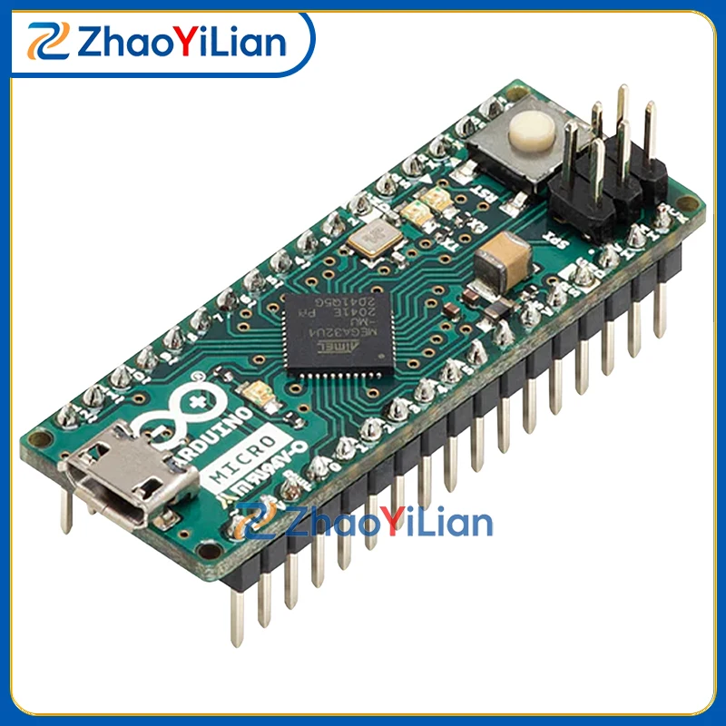 For Arduino Micro A000053 ATmega32U4 8 Bit AVR Microcontroller Development Board With Built In USB