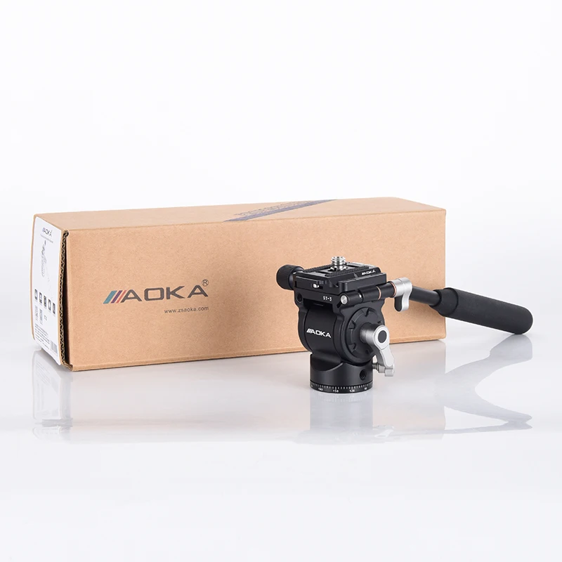 AOKA ST-3 محول Gimbal Pan Tilt Head لحامل ثلاثي القوائم Monopod