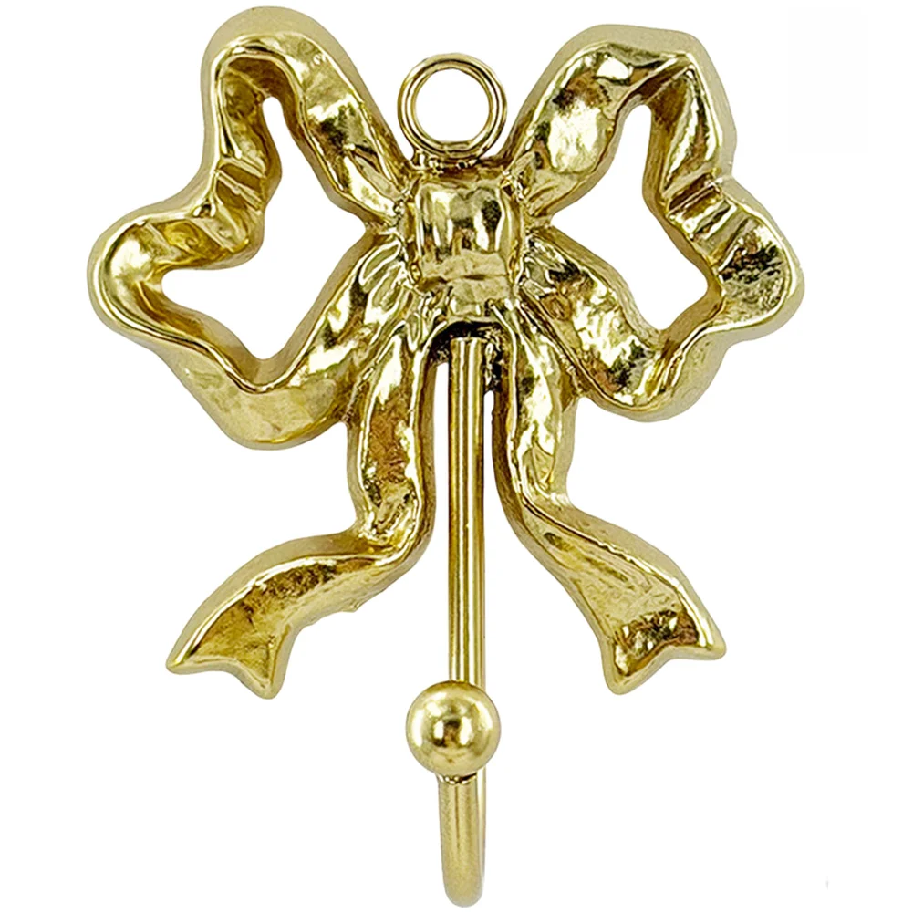 Wall Mounted Bow Iron Hook for Keys Clothes Bags Towels Designed for Indoor Use in Living Room Bedroom Bathroom