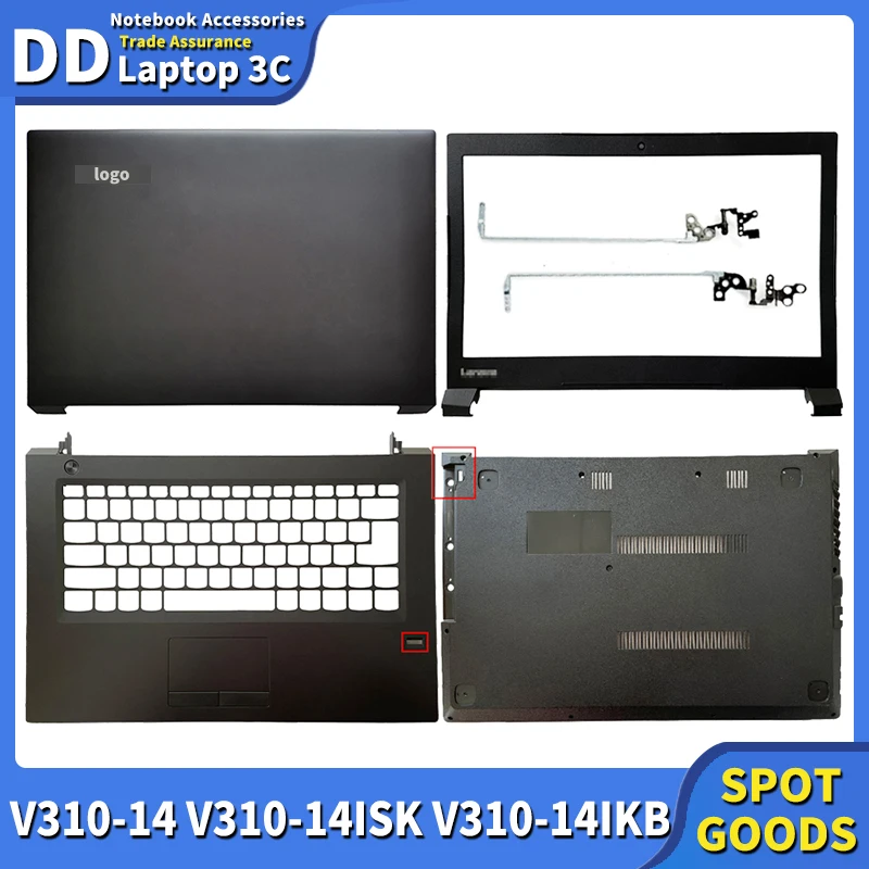 

NEW Laptop LCD Back Cover Front Bezel Palmrest Bottom Case Upper Housing Top Lid For Lenovo V310-14 V310-14ISK 141SK V310-14IKB