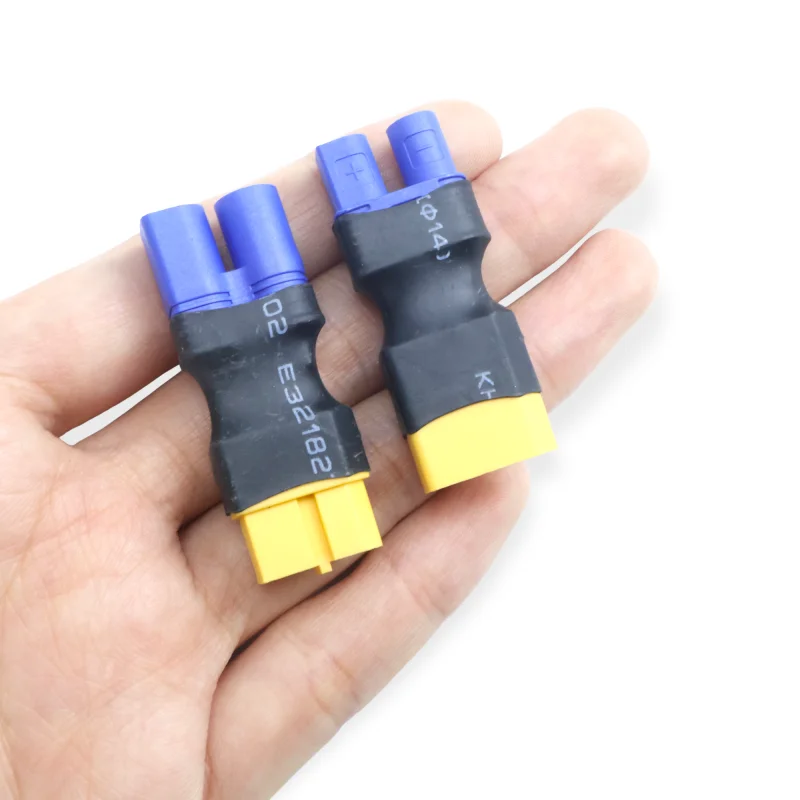 高品質 6 個 XT60 から EC3 メスからオスへのアダプタープラグディーンズコネクタ RC ヘリコプタークアッドコプター Lipo バッテリー制御部品