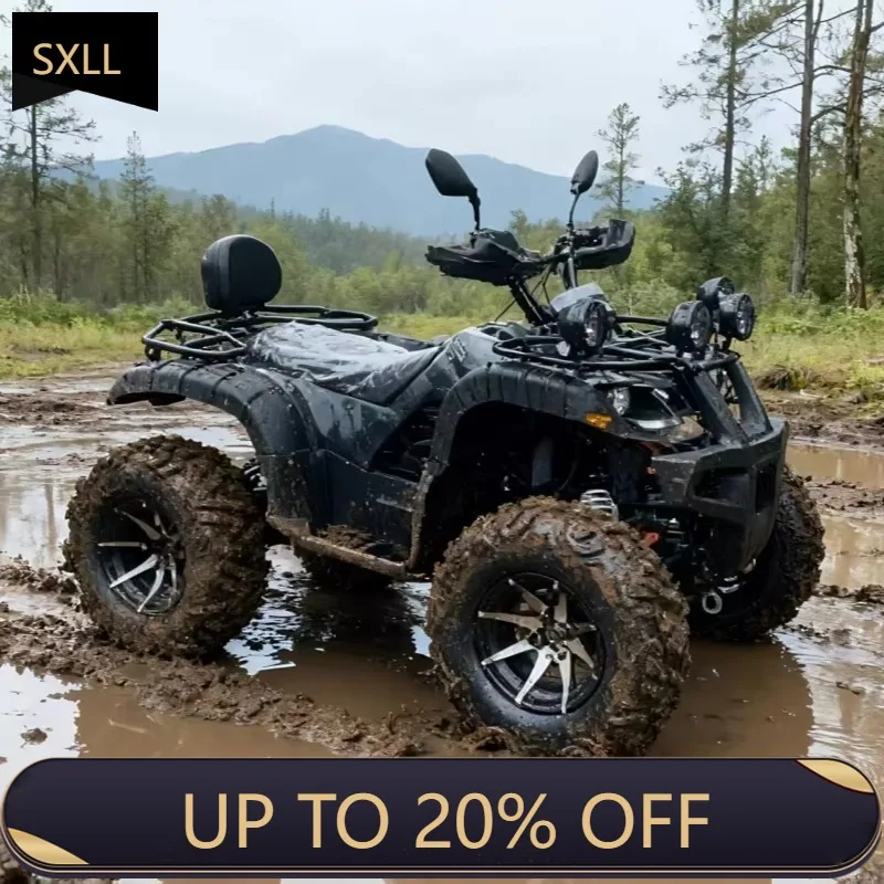 

72V 3000W dual motor electric all-terrain vehicle 4WD all-terrain vehicle adult off-road quad motorcycle, 60 kilometers range an