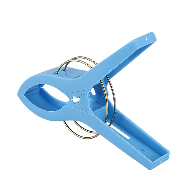 Pack Of 8 Large Bright Colour Plastic Beach Towel Pegs Clips For Sunbed, Various Colours