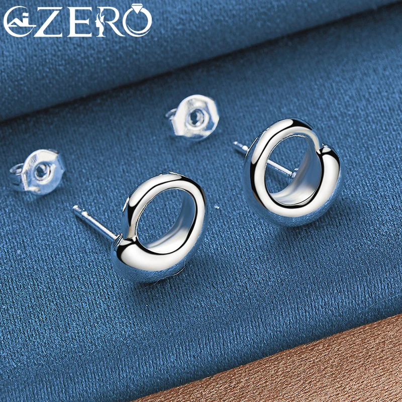 ALIZERO 925 Sterling Silver Water Drop Earrings For Women Stud Earring Lady Jewelry Fashion Wedding Engagement Party Gift