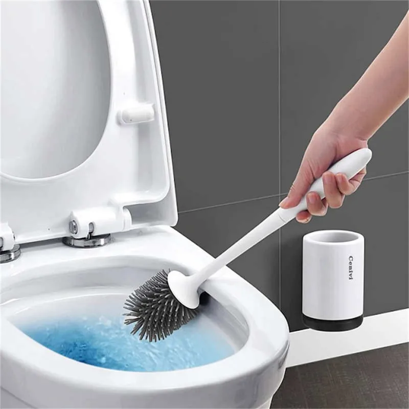 Toilet Cleaning Brush Set Fashion Simple for Corner Cleaning Tools Bathroom Accessories Cleaner Scrubber Bathroom Cleaning