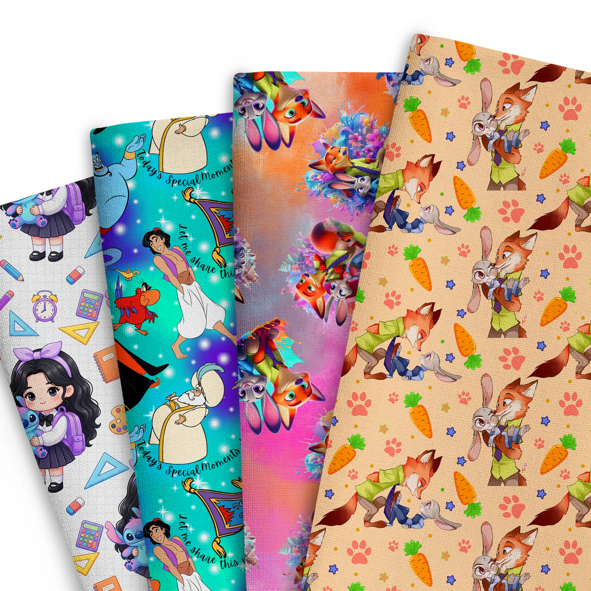 

Disney 50*145cm Patchwork Princess Polyester Cotton Fabric For Tissue Sewing Quilting Fabrics Needlework Material DIY Handmade