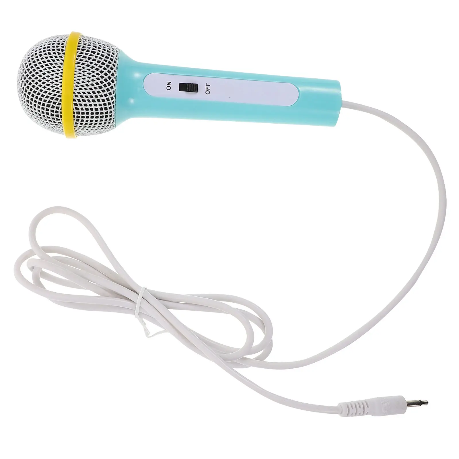 

Lightweight Kids Microphone Portable 3.5mm Plug for Early Education Electronic Keyboard Amplifying Mic for Performance Pretend