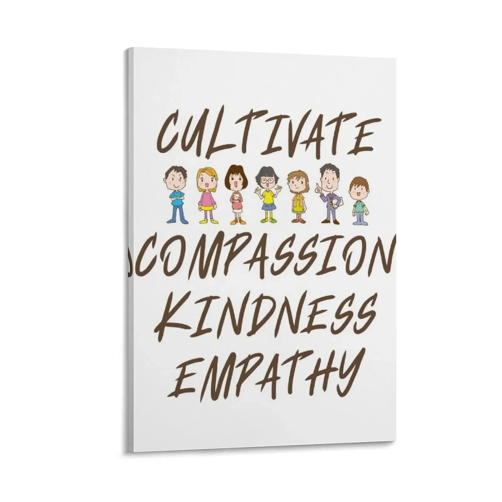

Cultivate Compassion Kindness Empathy Canvas Painting wall art decorative frames wall room wall frame for living room