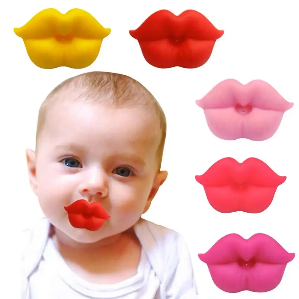 0-6-18 Months Baby Silicone Pacifier Photography Accessories Pacifier Funny & Quirky Comfort Pacifiers Thick Lip Pacifiers