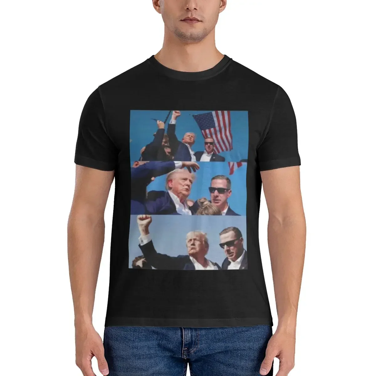 

Trump 2024 Election T Shirt Short Sleeve Trump Save American Supporter Tee Tops For Casual T Shirts Streetwear Men's Clothing