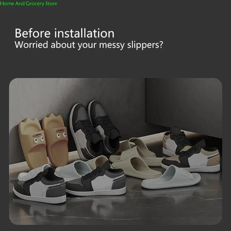 

0xxa настенная настенная складная стойка для обуви 2 Установки пространства.