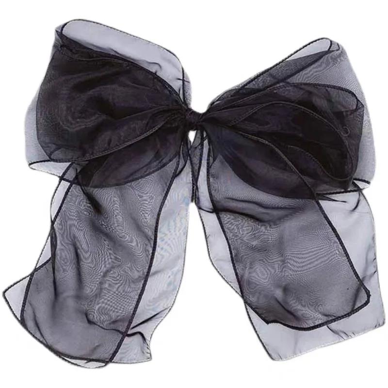 2023 Summer Big Double Layer Organza Bow Hairpin Women Sweet Spring Hair Clips Temperament Fashion Girls Hair Accessories