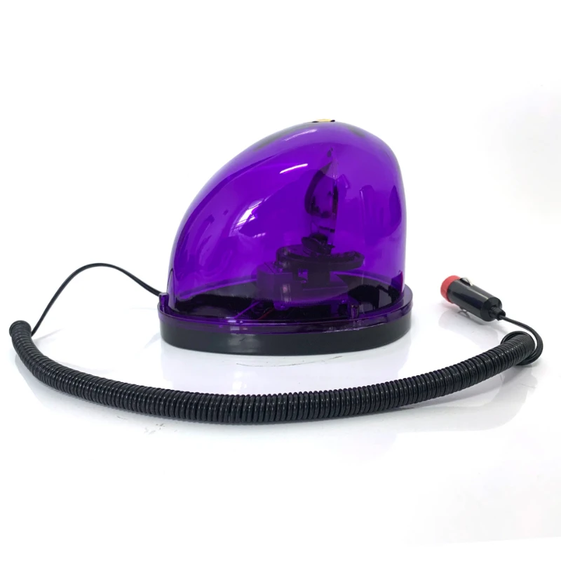 紫色のledフラッシュライト-自動車-建設車両-トレーラー-スクールバス用ライト-警告灯-オープンチャンネル-強力マグネット式天井取り付け