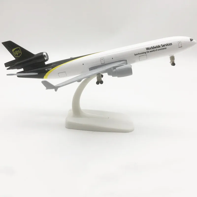 NEW 20cm Alloy Metal Air UPS Airlines MD MD-11 Diecast Airplane Model Plane Model Aircraft With Wheels Landing Gears Aeroplane